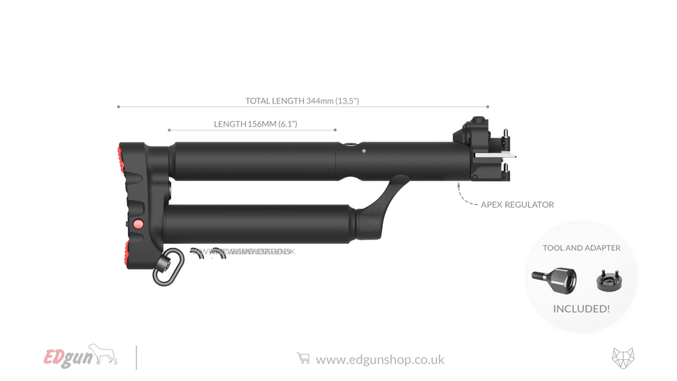 Butt Leshiy 2 - LSA242000Super Long / .177 (4.5MM)