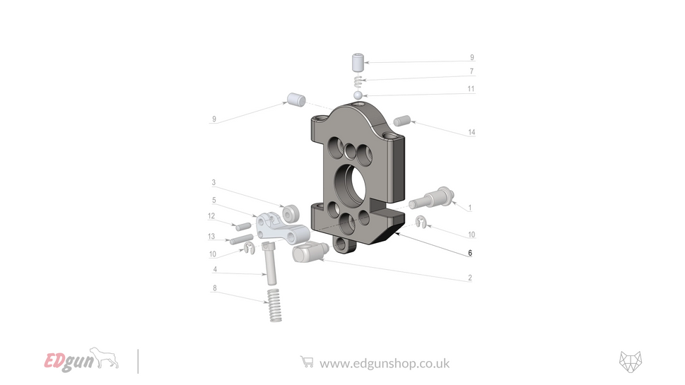 Leshiy 2 · Spare Parts: Hinge LSA2411006