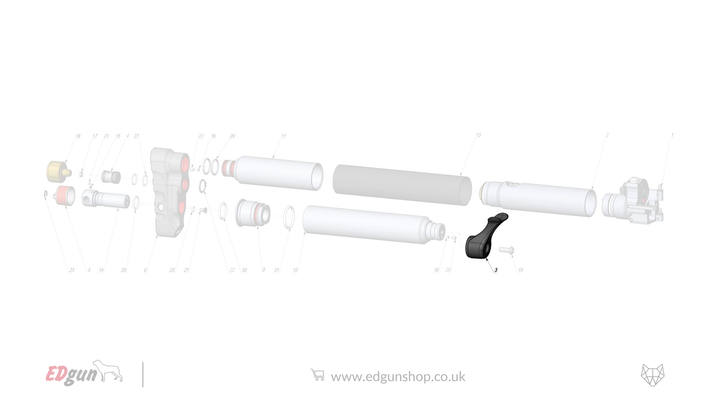 Leshiy 2 · Spare Parts: New Reservoir/Butt LSA242000