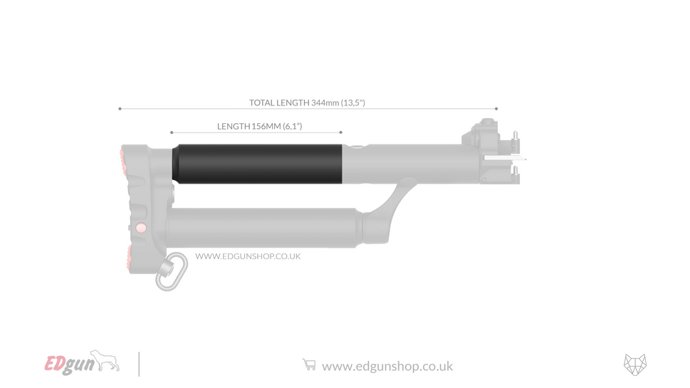 Tank - Butt Extension · Leshiy 2 - LSA242011156 mm (6.1")