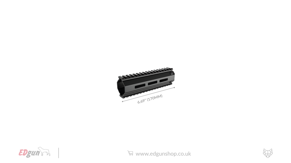 EDgun · Behemoth · Picatinny Handguards for QD Silencers350 mm (13.75")