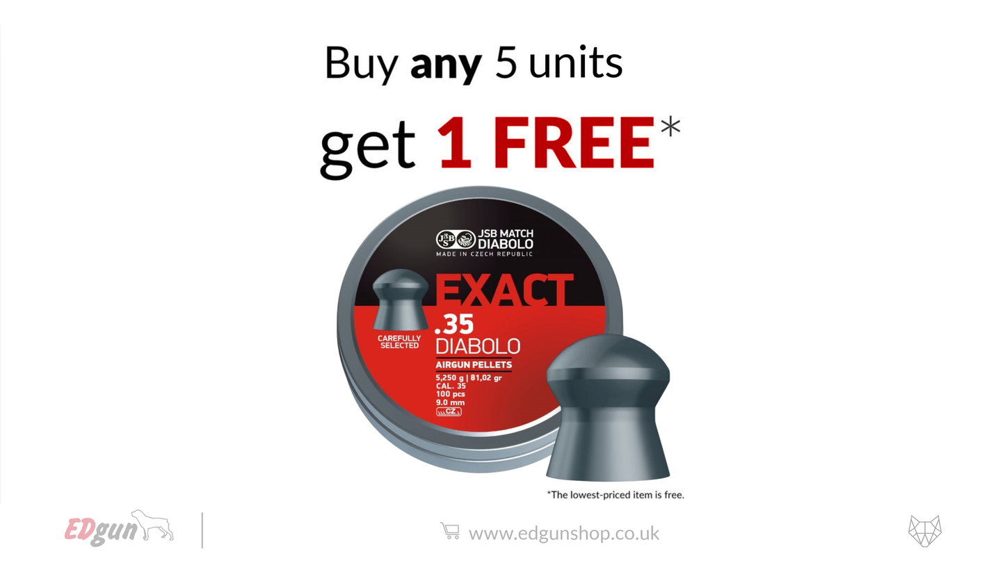 JSB Exact Airgun Pellets - Cal .35 (9mm) | 5.25g (81.02gr)