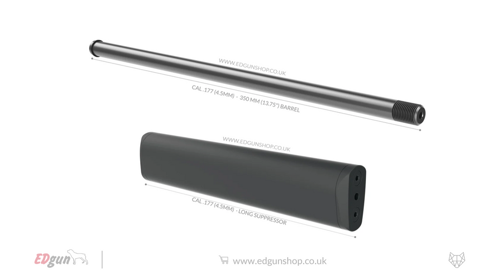 Kit 350 mm (13.75") Lothar Walther · Leshiy 2.177 (4.5MM) / 0 / LONG SUPPRESSOR