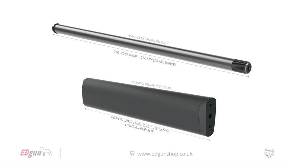 Kit 350 mm (13.75") Lothar Walther · Leshiy 2.20 (5.1MM) / 0 / LONG SUPPRESSOR