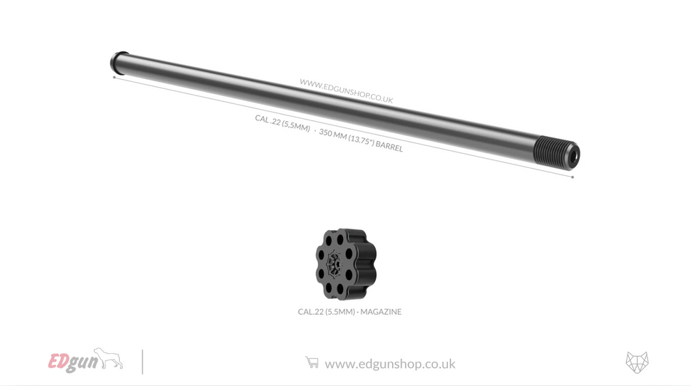 Kit 350 mm (13.75") Lothar Walther · Leshiy 2.20 (5.1MM) / 1- BLACK / NO SUPPRESSOR